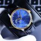 IWC Replica Portofino Watch -  Blue Dial Silver Bezel Black Leather Strap 40mm (8)_th.jpg